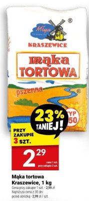 Mąka tortowa Kraszewice, 1 kg promocja w Twój Market