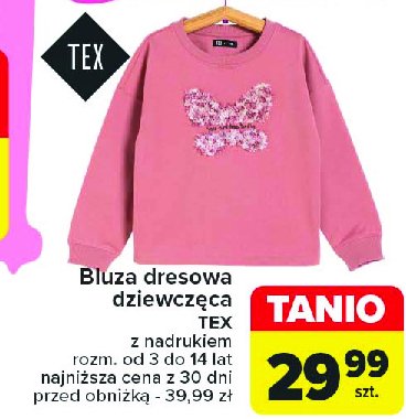 Bluza dresowa dziecięca 3-14 lat Tex promocja