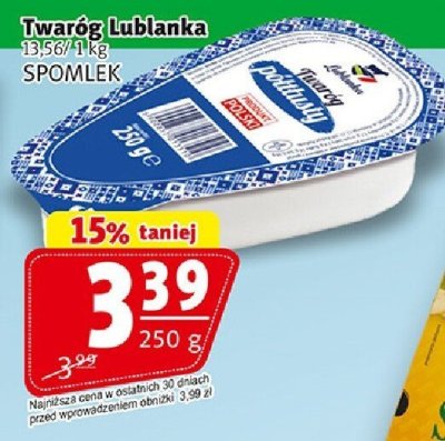 Twaróg Twaróg Lubianka Półtłusty promocja w Prim Market