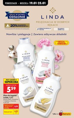 Płyn do kąpieli Linda 1,3 l: 7 olejków promocja w Biedronka