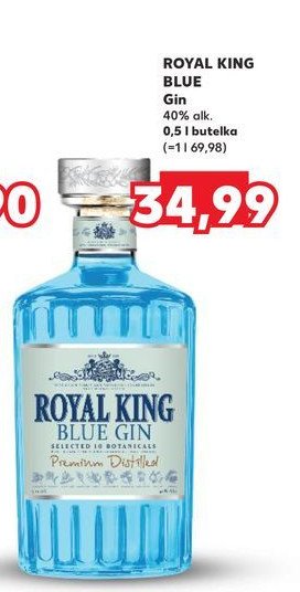 Gin Royal king blue gin promocja w Kaufland