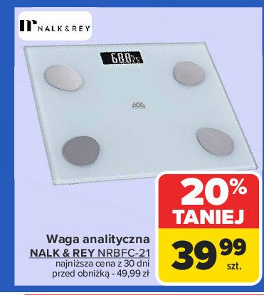 Waga łazienkowa nrbfc-21 Nalk&rey promocja w Carrefour Market