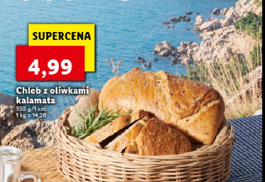 Chleb z oliwkami kalamata promocja
