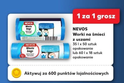 Worki na śmieci z uszami 35 l, 50 szt. promocja w Kaufland