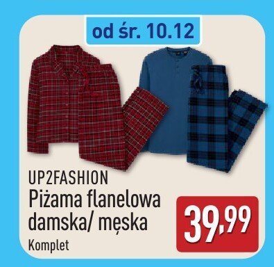 Piżama flanelowa damska/męska komplet promocja w Aldi