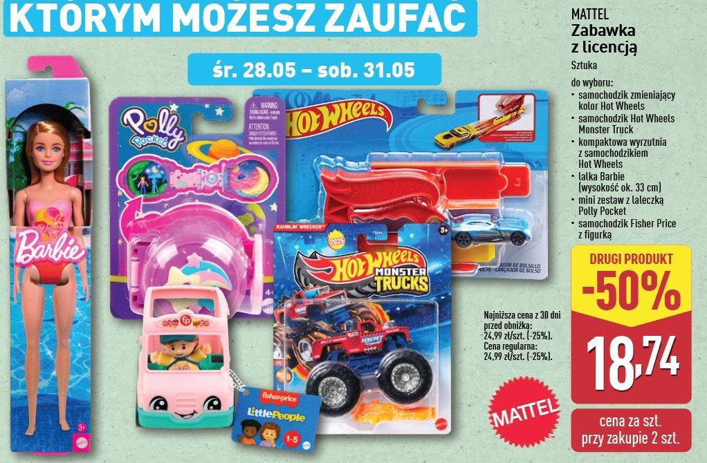 Samochód z wyrzutnią Hot wheels promocja w Aldi