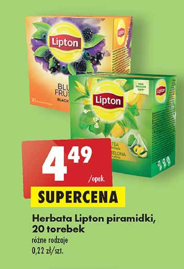 Herbata Lipton blue fruits promocja