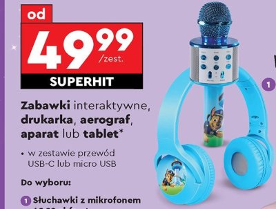 Słuchawki z mikrofonem  promocja w Biedronka