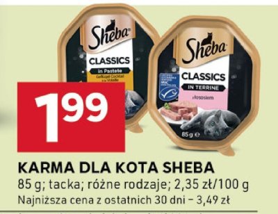 Karma mokra dla kota tacka różne rodzaje Sheba promocja w Stokrotka