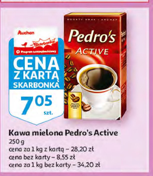 Kawa Pedro's active promocje