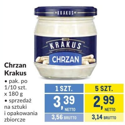 Chrzan Krakus promocja w Makro