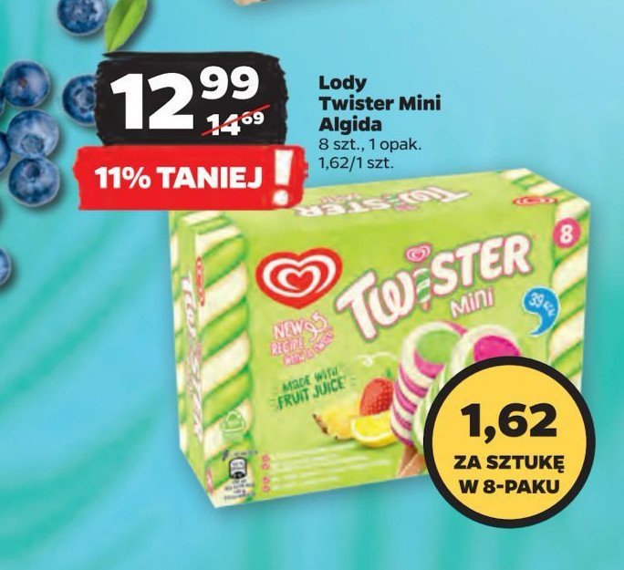 Lód mini Algida twister promocja