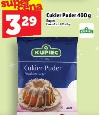 Cukier puder Kupiec 400 g promocja w TOPAZ