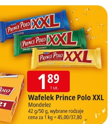 Wafelek Prince Polo XXL Mondelez promocja w Leclerc