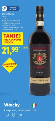 Wino czerwone Chianti Riserva 750 ml Corte Alle Mura promocja