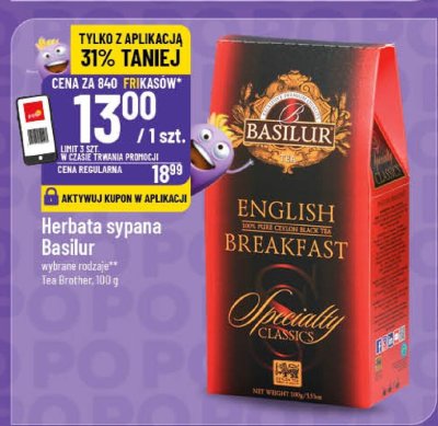 Herbata sypana Basilur English Breakfast promocja w POLOmarket