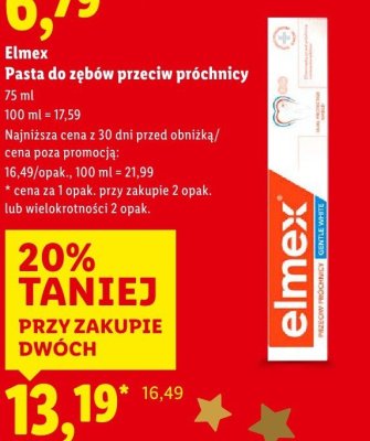Pasta do zębów przeciw próchnicy promocja w Lidl