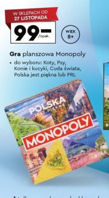 Gra planszowa Monopoly Polska jest piękna promocja w Biedronka