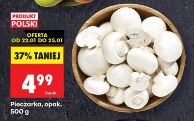 Pieczarka opak. promocja w Biedronka
