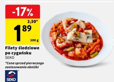 Filety śledziowe promocja w Intermarche