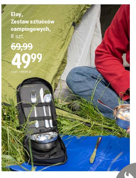 Zestaw sztućców campingowych Eloy promocja