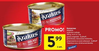 Konserwa KRAKUS wybrane rodzaje 300g promocja w Intermarche