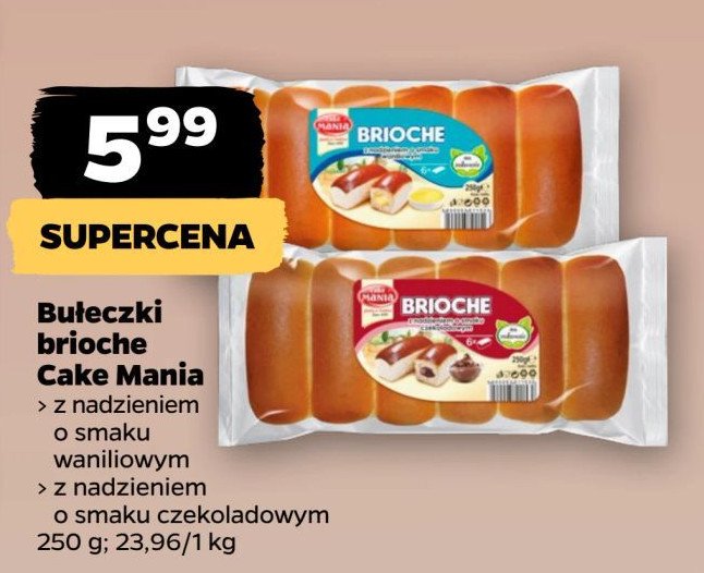 Bułeczki brioche waniliowe Cake mania promocja