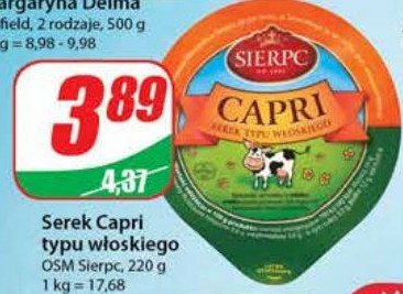 Serek typu włoskiego capri Sierpc promocje