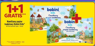 Nawilżany papier toaletowy Bobini Kids promocja w POLOmarket