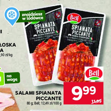 Salami spianata piccante Bell polska promocja