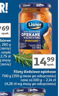 Śledź opiekany w zalewie octowej filet Lisner promocja