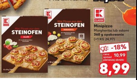 Pizza mini z salami K-classic promocja