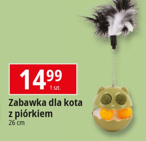 Zabawka dla kota z piórkiem promocja w Leclerc