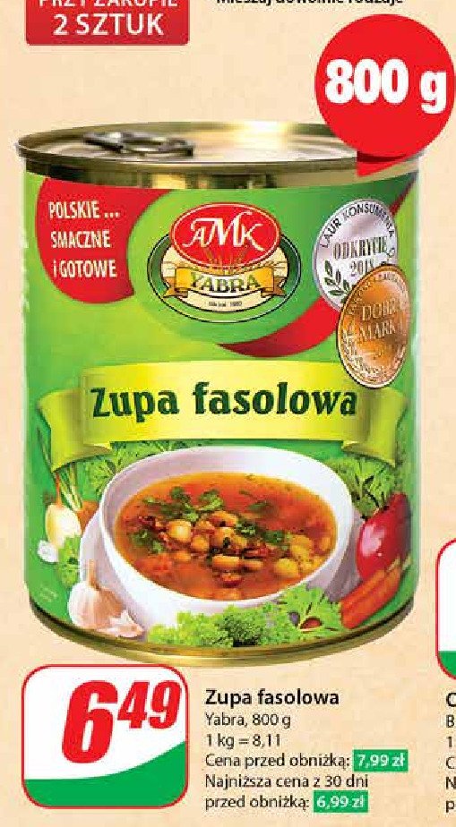 Zupa fasolowa Amk promocja