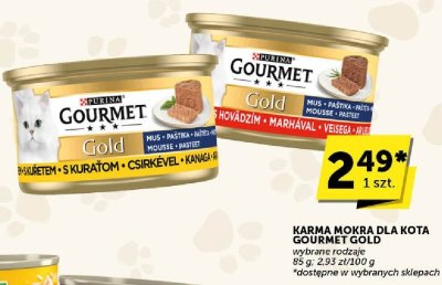 Karma mokra dla kota Gourmet Gold wybrane rodzaje promocja w ABC