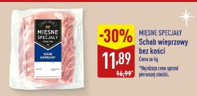 Schab wieprzowy bez kości promocja w Aldi