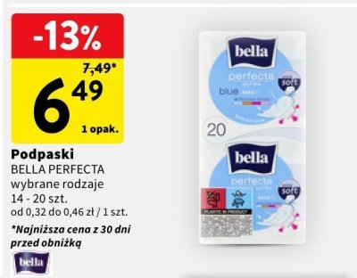 Podpaski Bella Perfecta promocja w Intermarche