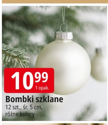 Bombki szklane promocja w Leclerc