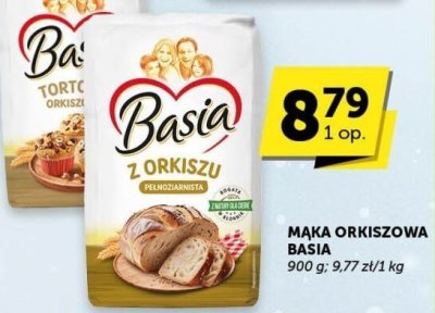 Mąka orkiszowa Basia promocja w Groszek
