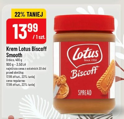 Krem Lotus Biscoff Smooth promocja w POLOmarket