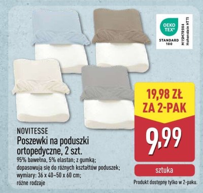 Poszewki na poduszki ortopedyczne, 2 szt. promocja w Aldi