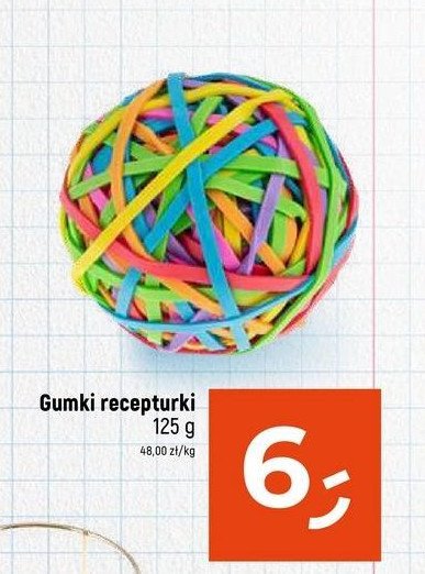 Gumki recepturki promocja