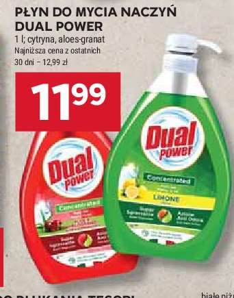 Płyn do naczyń aloes i granat DUAL POWER promocja