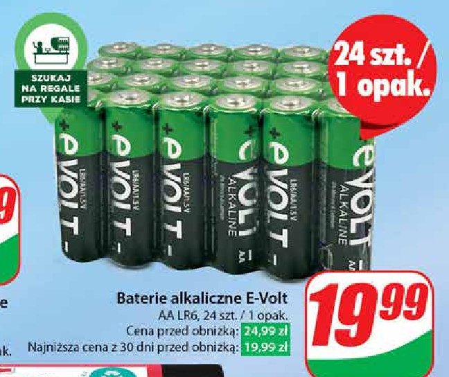 Baterie aa lr6 EVOLT promocja w Dino