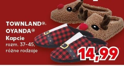 Kapcie TOWNLAND OYANDA rozm. 37-45 różne rodzaje TOWNLAND, OYANDA promocja w Kaufland