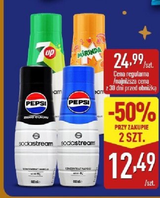 Koncentrat napoju do saturatora różne rodzaje promocja w Aldi