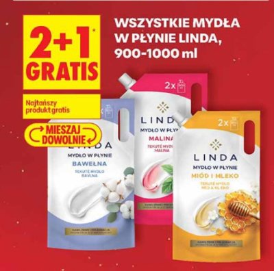 Mydło w płynie Linda 900-1000ml promocja w Biedronka