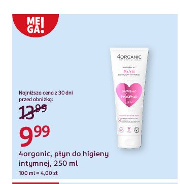 Płyn do higieny intymnej 4organic promocja w Rossmann