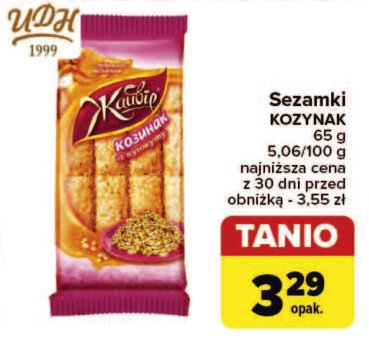 Baton słonecznik KOZYNAK promocja w Carrefour Market