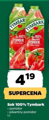 Sok 100% Tymbark (pomidor, pikantny pomidor) promocja w Netto